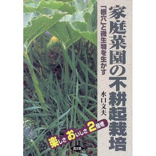 家庭菜園の不耕起栽培 楽しさおいしさ2倍増 「根穴」と微生物を生かす 水口文夫/著 家庭園芸の本の商品画像