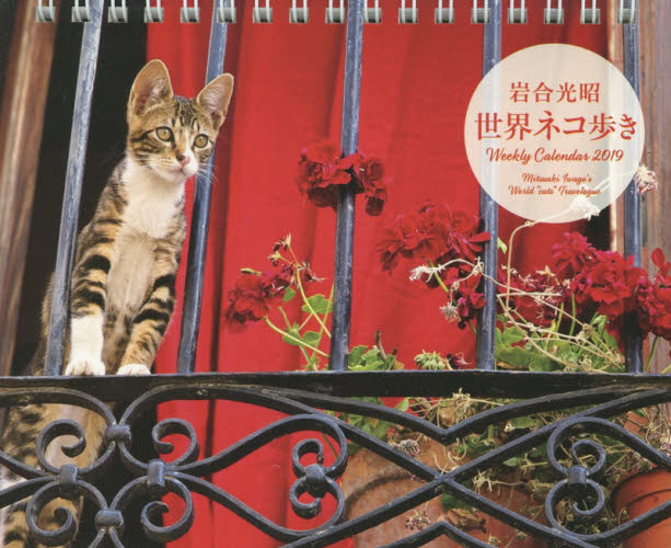 カレンダー　’１９　岩合光昭世界ネコ歩き （Ｗｅｅｋｌｙ　Ｃａｌｅｎｄａｒ） 岩合　光昭　著 カレンダーの商品画像