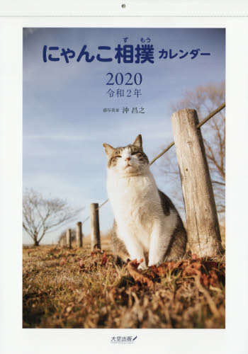 ’２０　にゃんこ相撲カレンダー 沖　昌之　写真 カレンダーの商品画像
