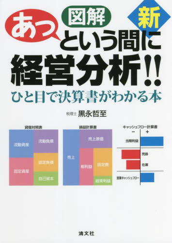 新図解あっという間に経営分析!! ひと目で決算書がわかる本 黒永哲至/著 経営分析論の本の商品画像