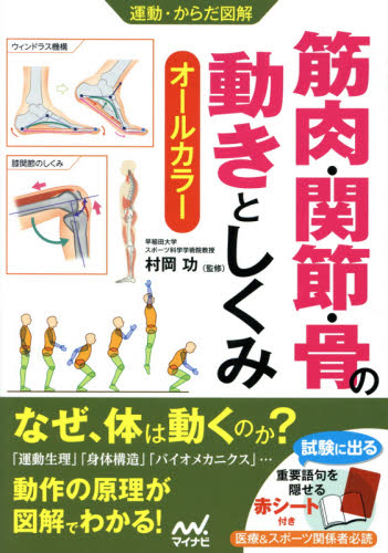 筋肉・関節・骨の動きとしくみ オールカラー (運動・からだ図解) 村岡功/監修 スポーツ医学の本の商品画像