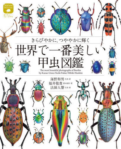 世界で一番美しい甲虫図鑑 きらびやかに、つややかに輝く (ネイチャー・ミュージアム) 海野和男/写真・著 福井敬貴/標本制作・著 法師人響/写真・著 フィールド図鑑の商品画像