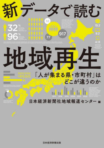 新データで読む地域再生　「人が集まる県・市町村」はどこが違うのか 日本経済新聞社地域報道センター／編 地方自治の本の商品画像